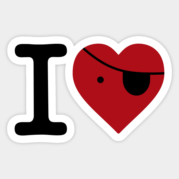 I love pirate love Sticker by pfffufo